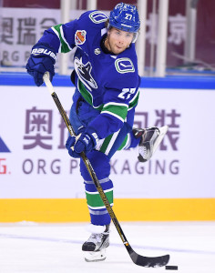 Ben Hutton with the Vancouver Canucks in 2017.