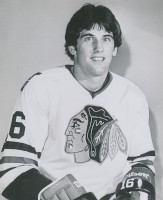 Greg Vaydik with the Chicago Black Hawks in 1976.