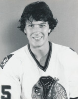 Jerry Dupont with the Chicago Black Hawks in 1981.